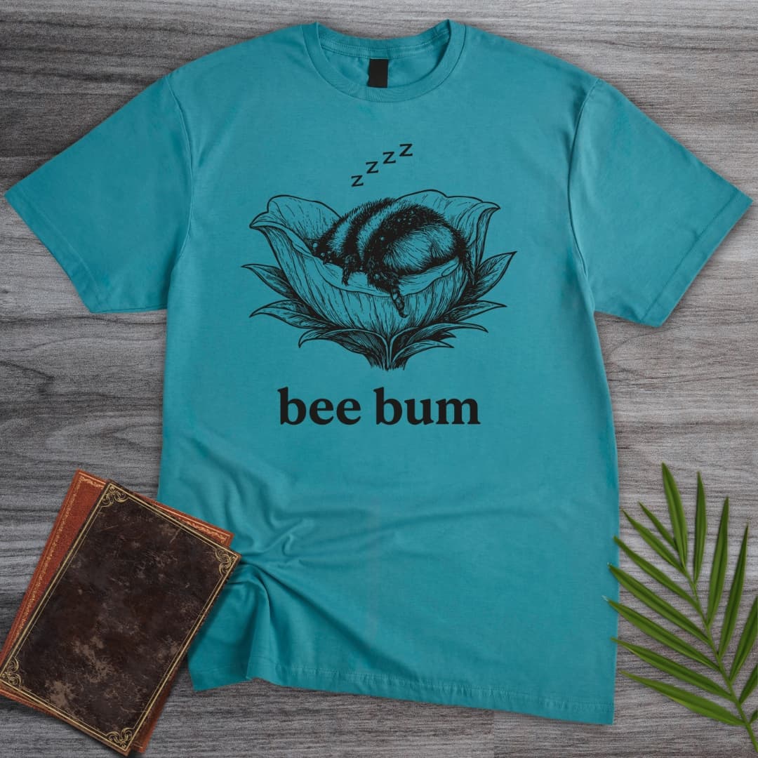 T-Shirt Tropical Blue / S Sleepy Bee Bum T-Shirt