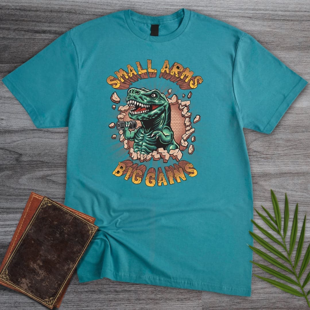 T-Shirt Tropical Blue / S Small Arms Big Gains T-Shirt (Akbar Sansa)