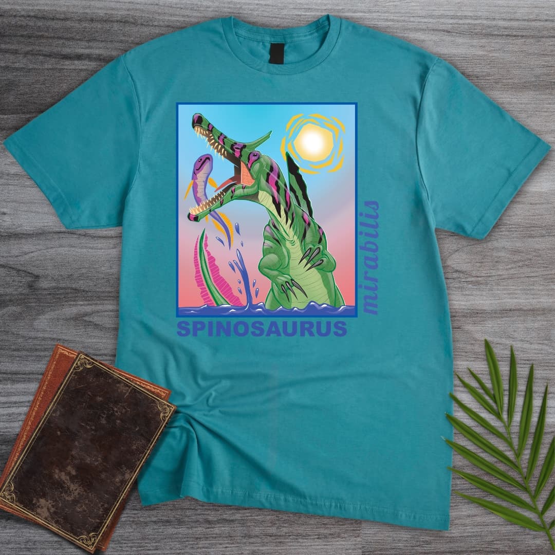 T-Shirt Tropical Blue / S Spinosaurus - River Phantom Strike T-Shirt