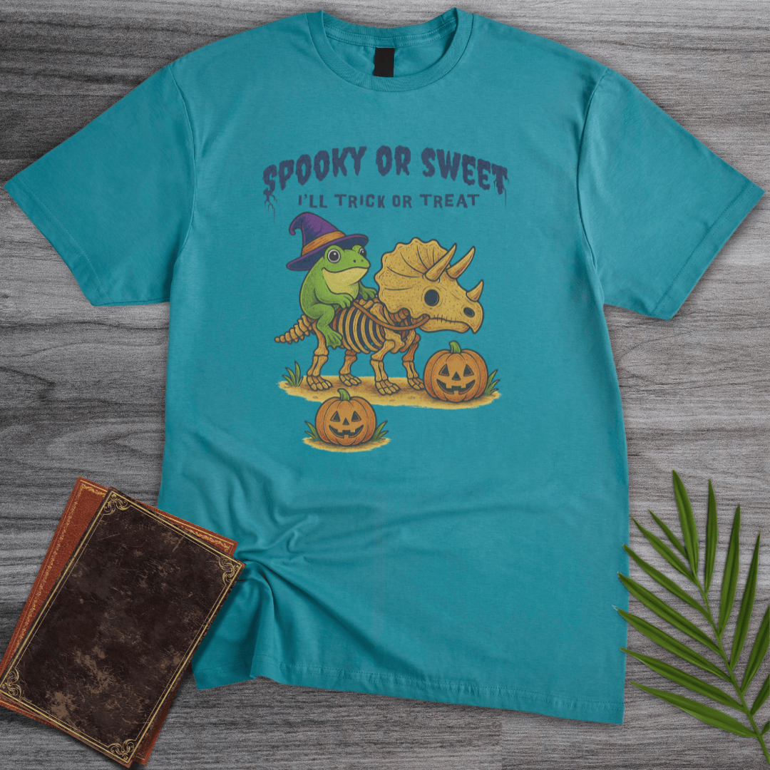 T-Shirt Tropical Blue / S Spooky or Sweet Trick or Treat T-Shirt