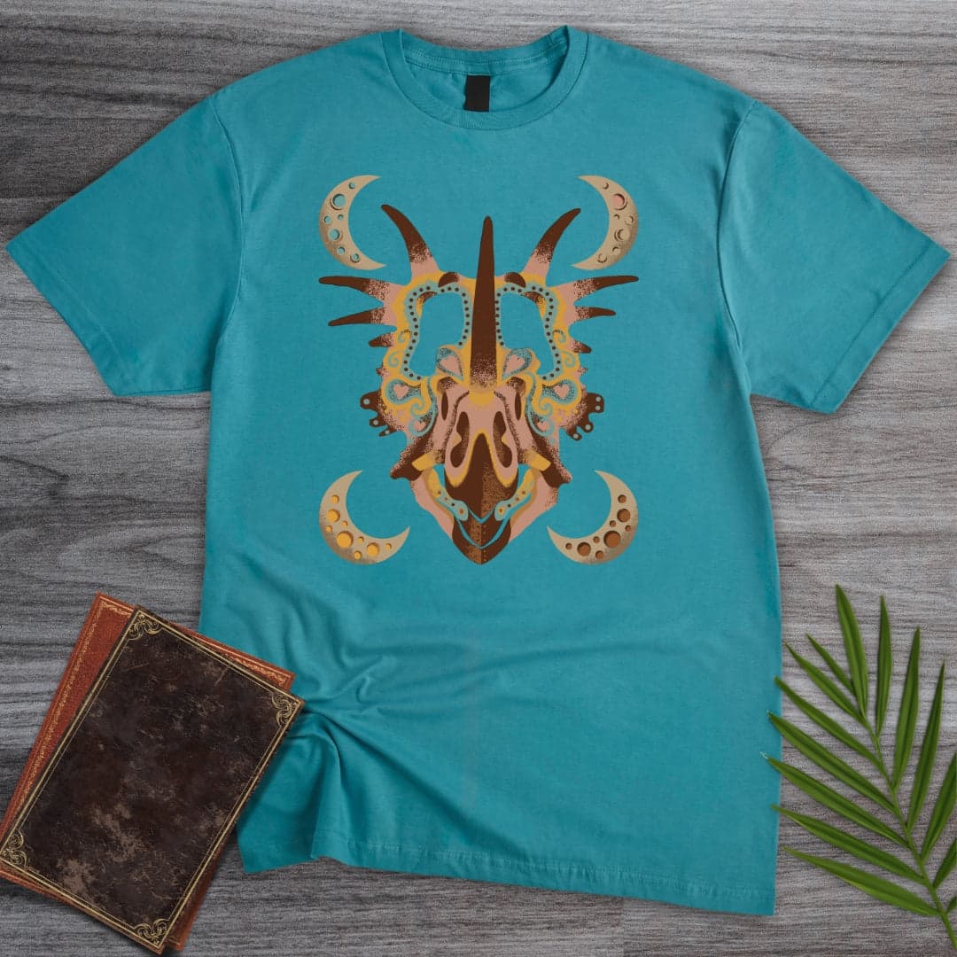 T-Shirt Tropical Blue / S Styracosaurus Moon Dream T-Shirt