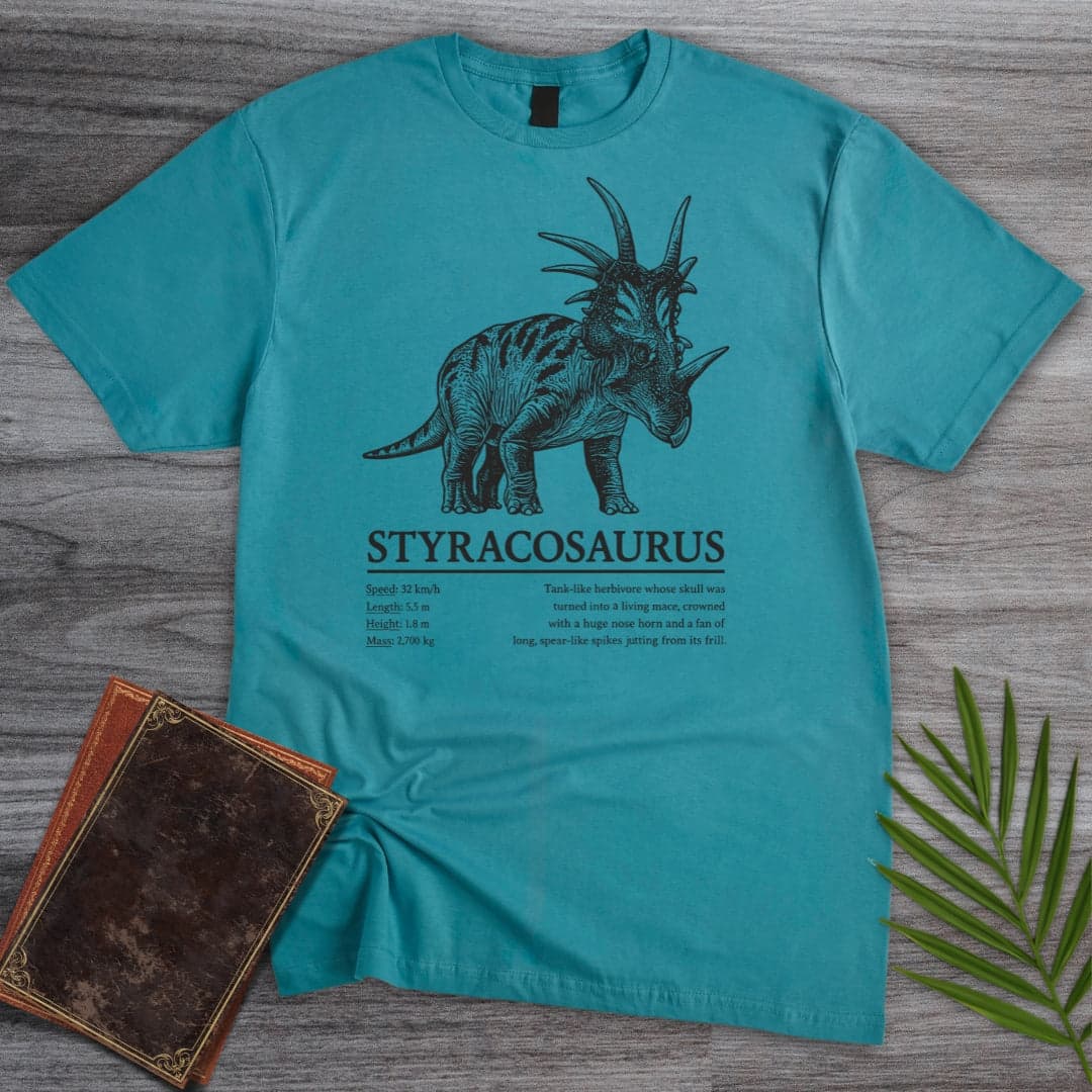 T-Shirt Tropical Blue / S Styracosaurus Spiked Lizard T-Shirt