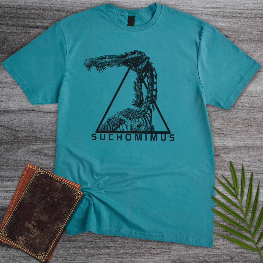 T-Shirt Tropical Blue / S Suchomimus Ferocious Giant Crocodile T-Shirt (farkas.art)