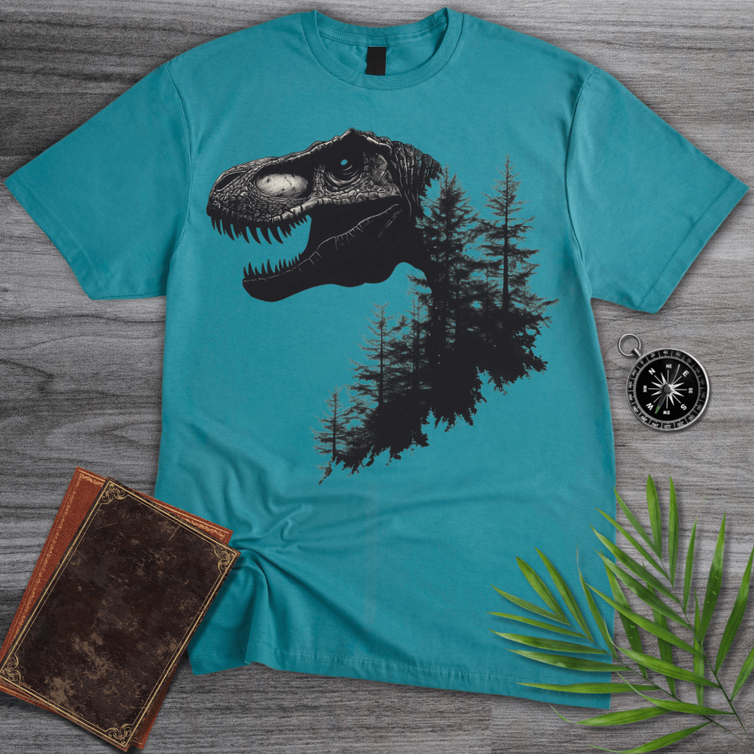 T-Shirt Tropical Blue / S T-Rex Nature Forest T-Shirt