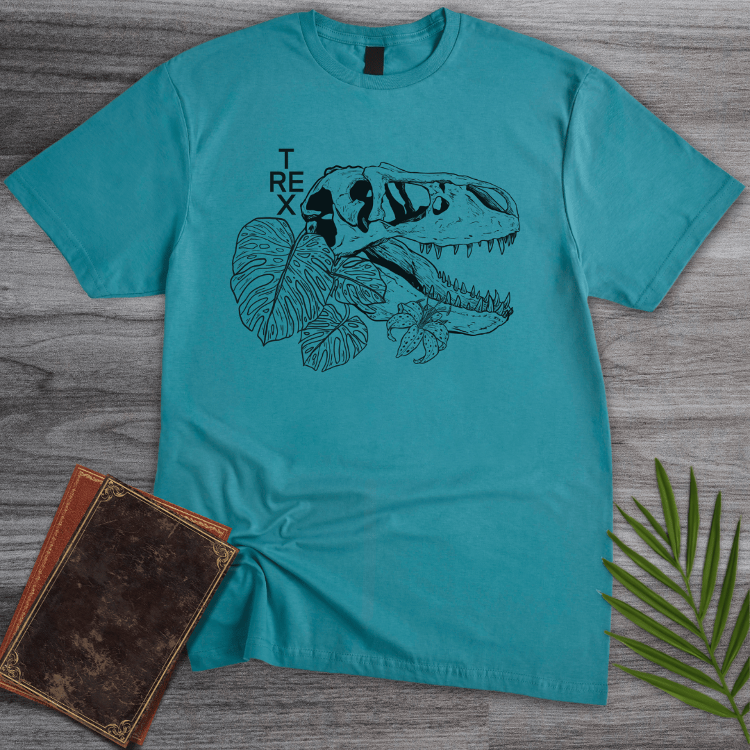 T-Shirt Tropical Blue / S T. Rex Regalia T-Shirt (farkas.art)