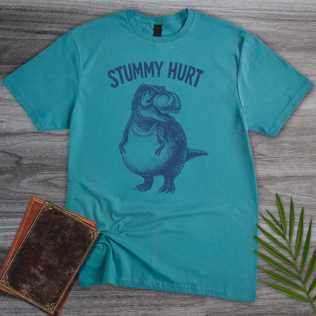 T-Shirt Tropical Blue / S T.rex Stummy Hurt T-Shirt