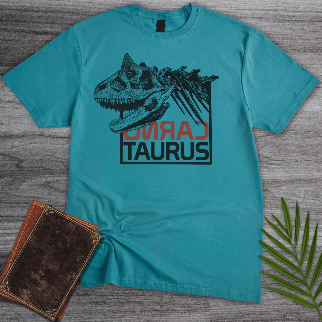 T-Shirt Tropical Blue / S The Bull-Like Carnotaurus T-Shirt (farkas.art)