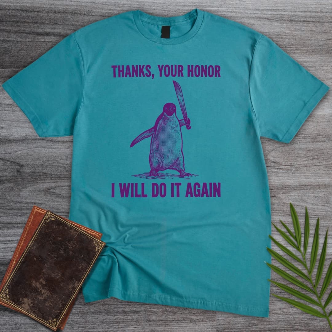 T-Shirt Tropical Blue / S The Criminal Penguin T-Shirt