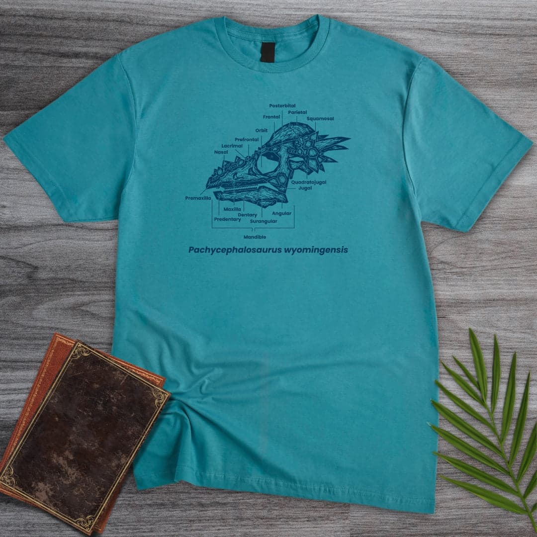 T-Shirt Tropical Blue / S The Head of Pachycephalosaurus T-Shirt