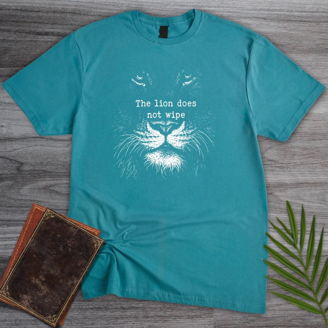T-Shirt Tropical Blue / S The Lion Does Not Wipe T-Shirt