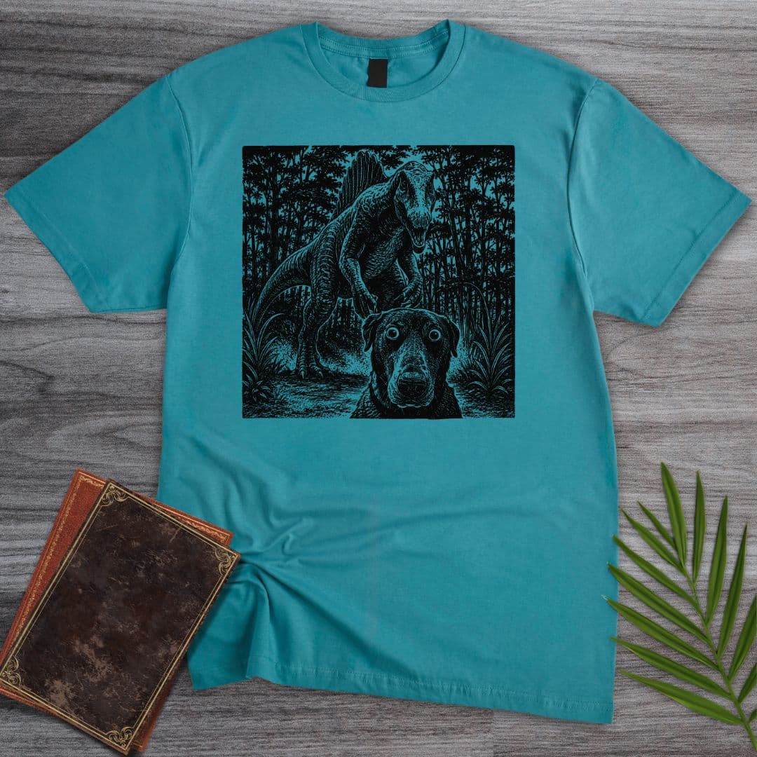 T-Shirt Tropical Blue / S The Lurkin Spinosaurus T-Shirt