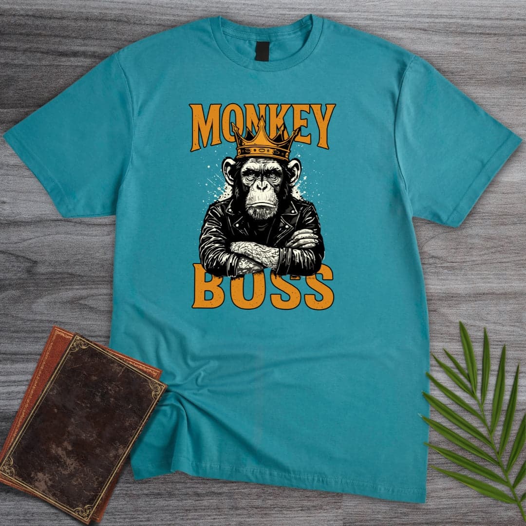 T-Shirt Tropical Blue / S The Monkey Boss T-Shirt