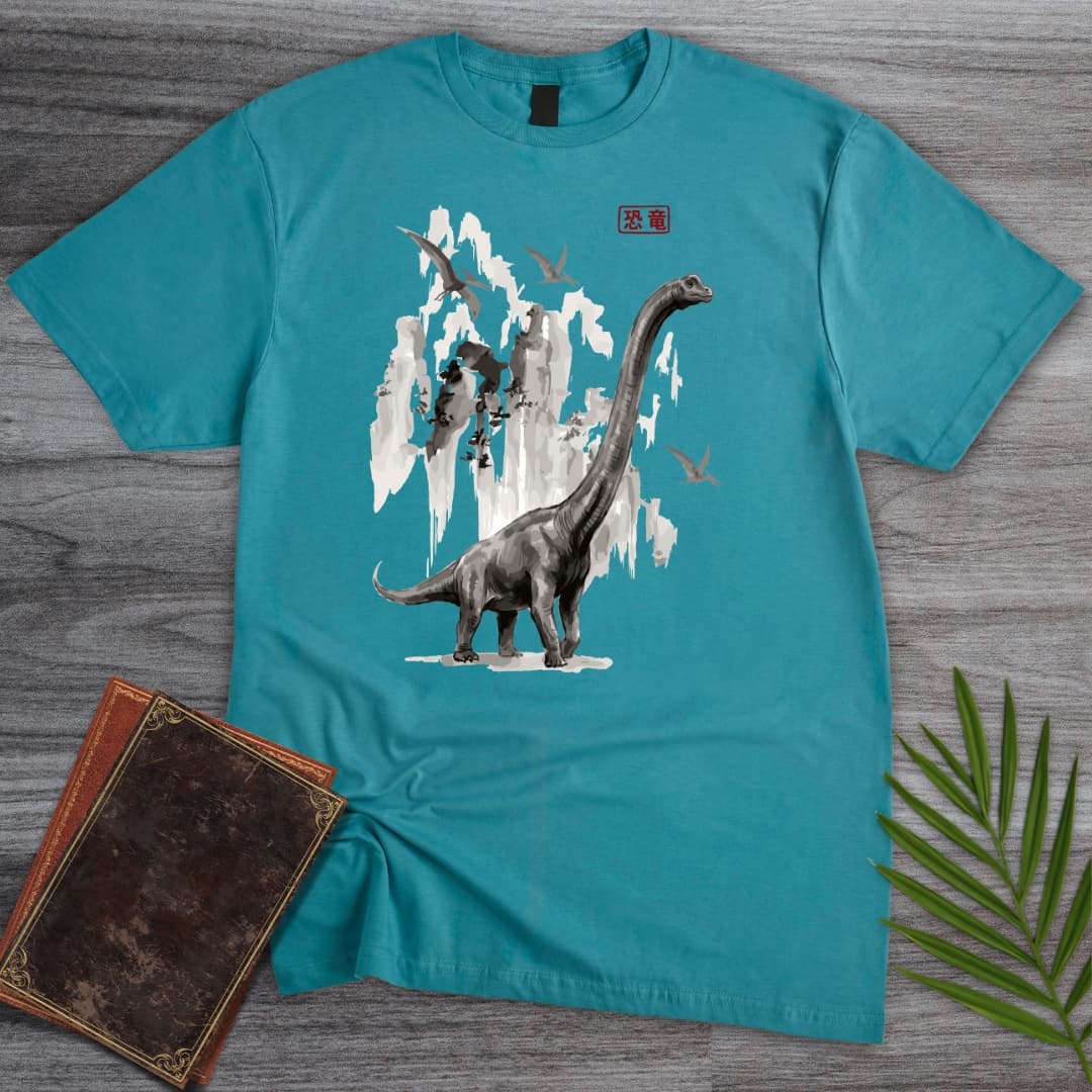 T-Shirt Tropical Blue / S The Sauropod Mountains T-Shirt