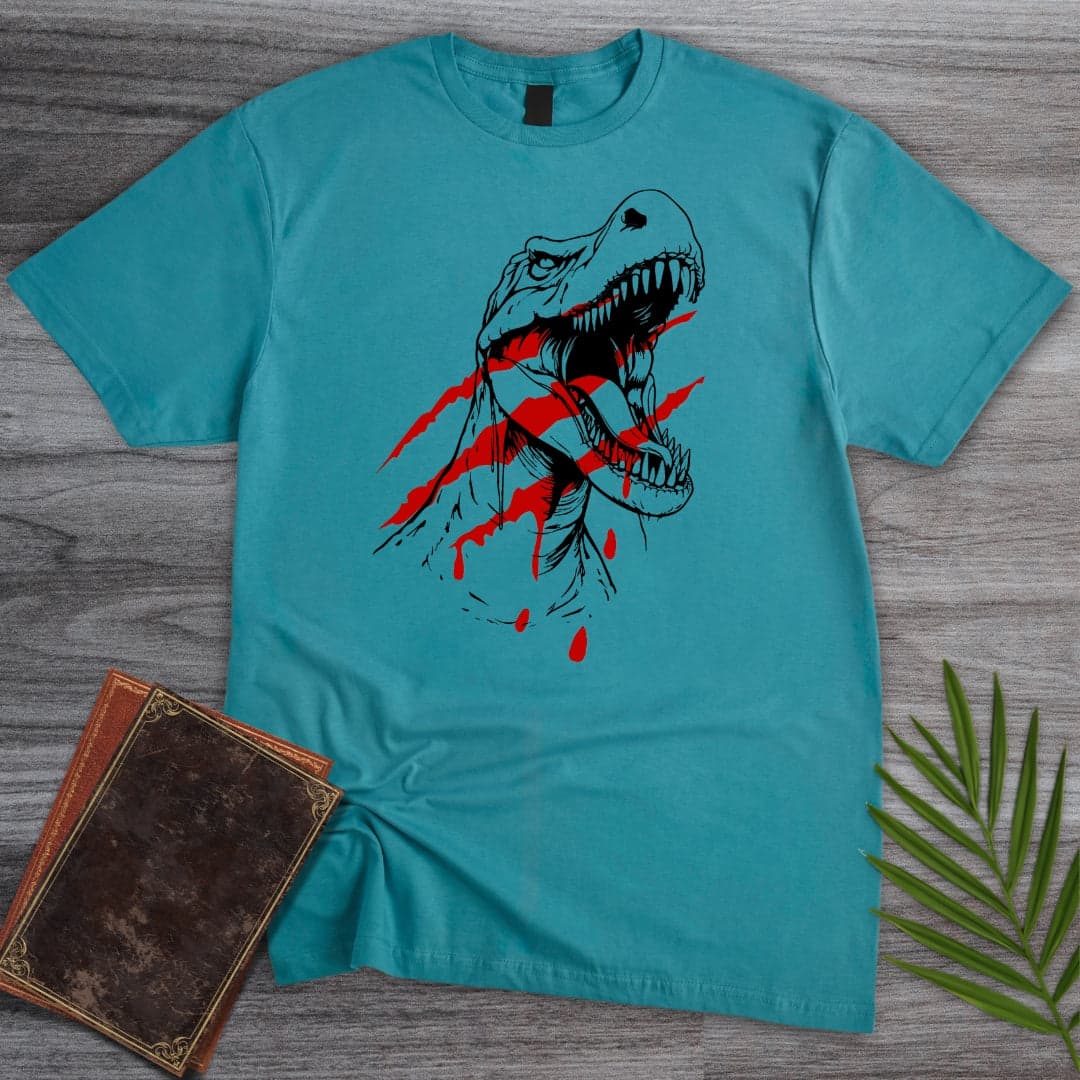 T-Shirt Tropical Blue / S Theropod Crimson Claw T-Shirt (Alex 埃里克斯)