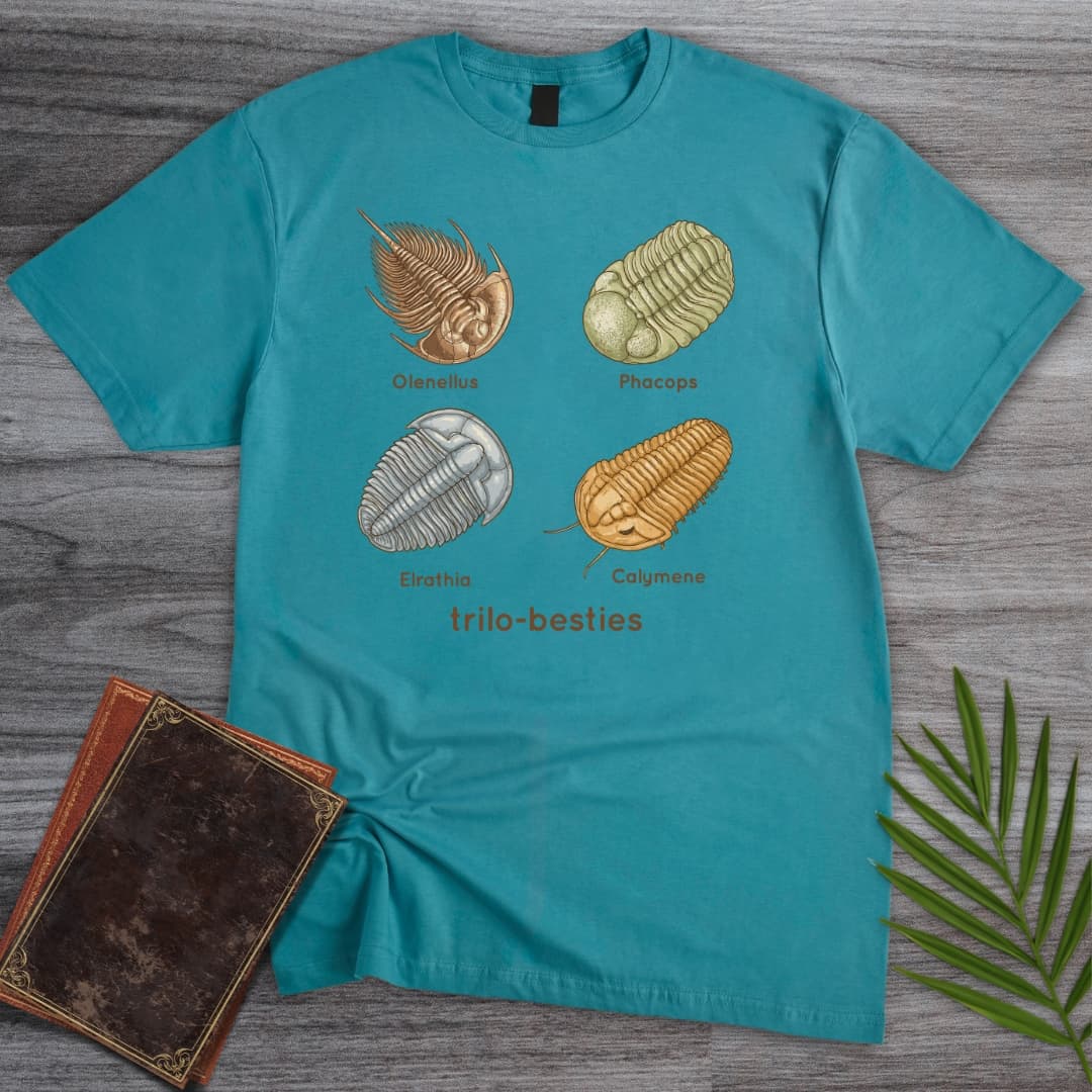 T-Shirt Tropical Blue / S Trilobite Besties T-Shirt