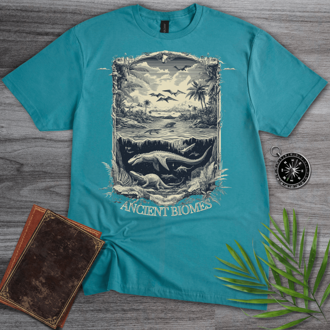 T-Shirt Tropical Blue / S Victorian Ancient Biomes T-Shirt