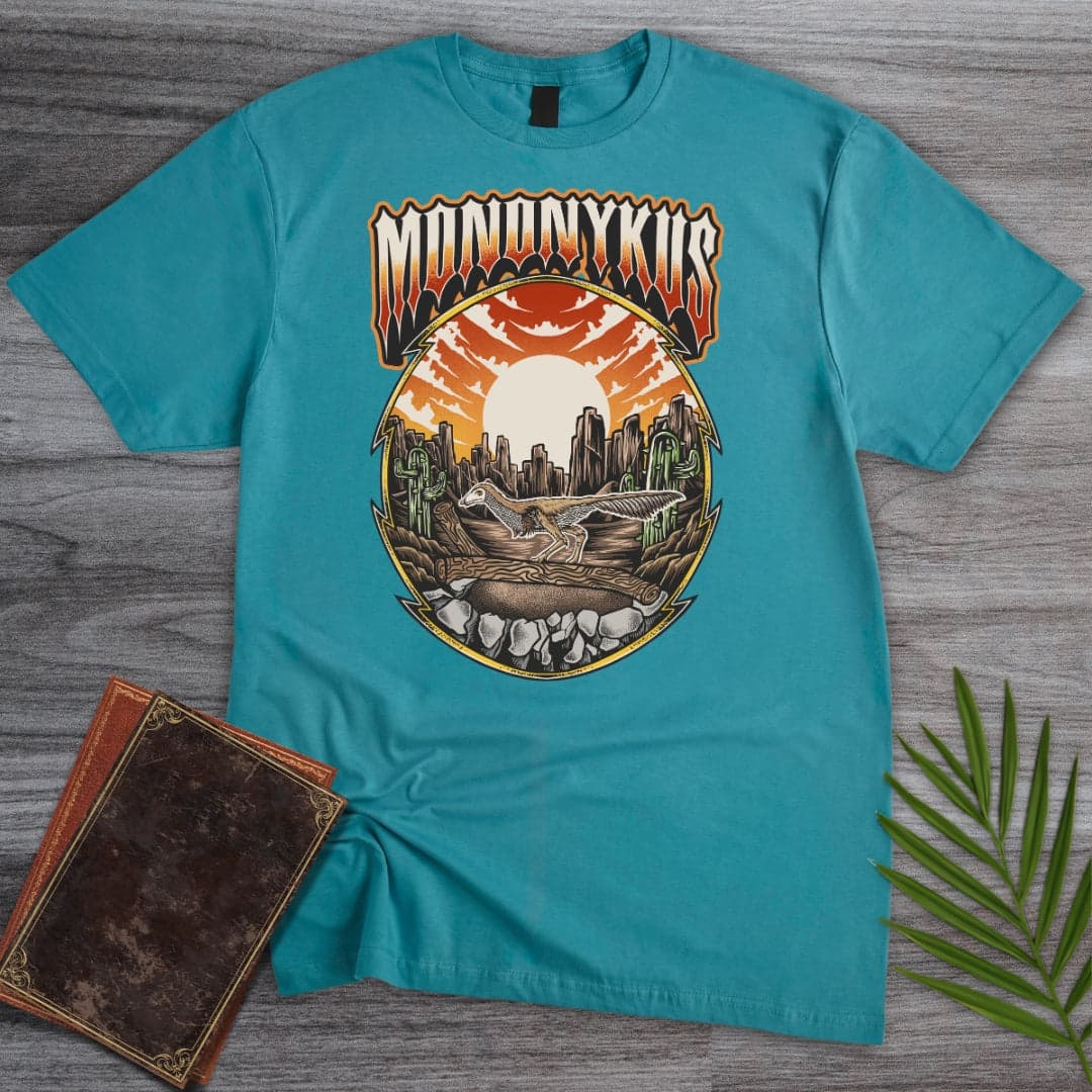 T-Shirt Tropical Blue / S Vintage Desert Mononykus T-Shirt (Akbar Sansa)
