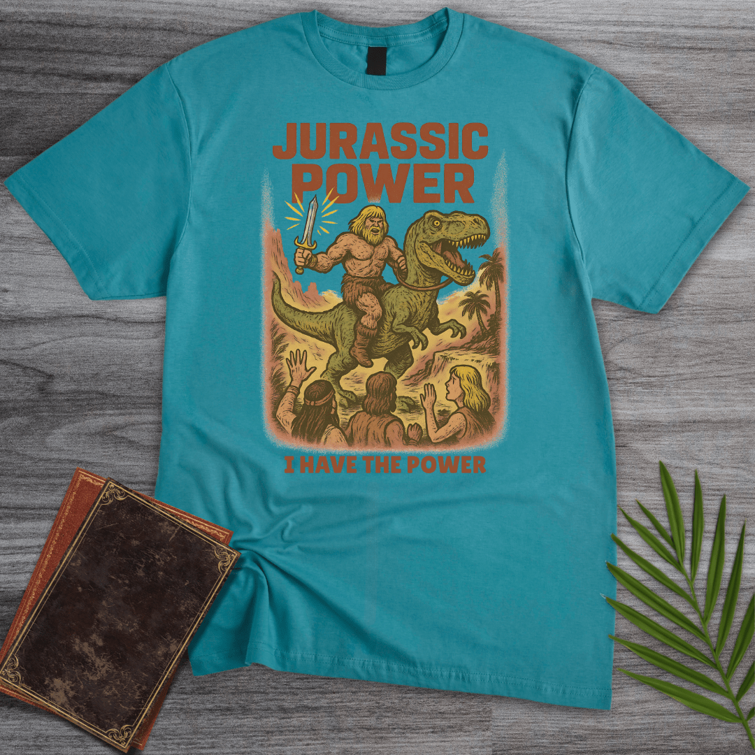 T-Shirt Tropical Blue / S Vintage Jurassic Power T-Shirt