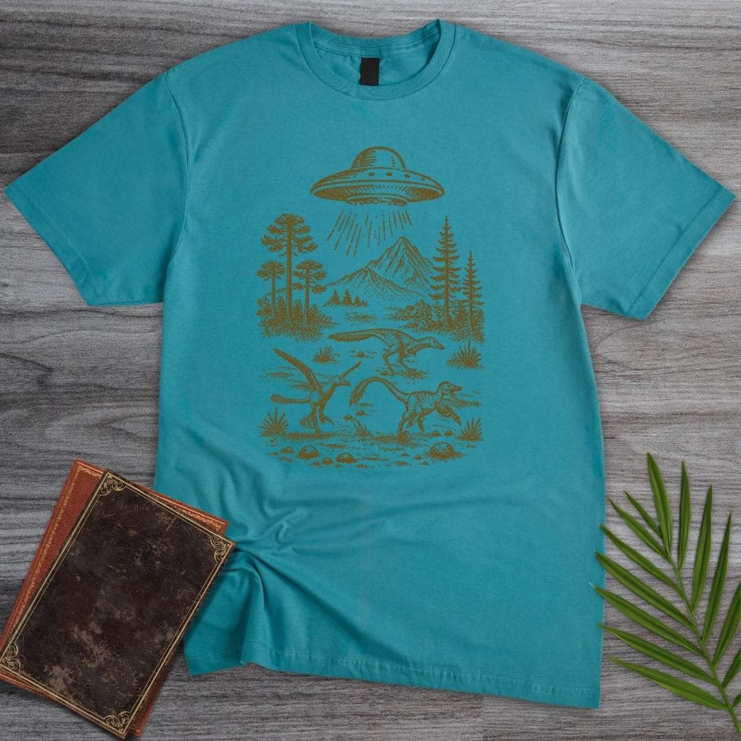 T-Shirt Tropical Blue / S Vintage Mesozoic UFO T-Shirt