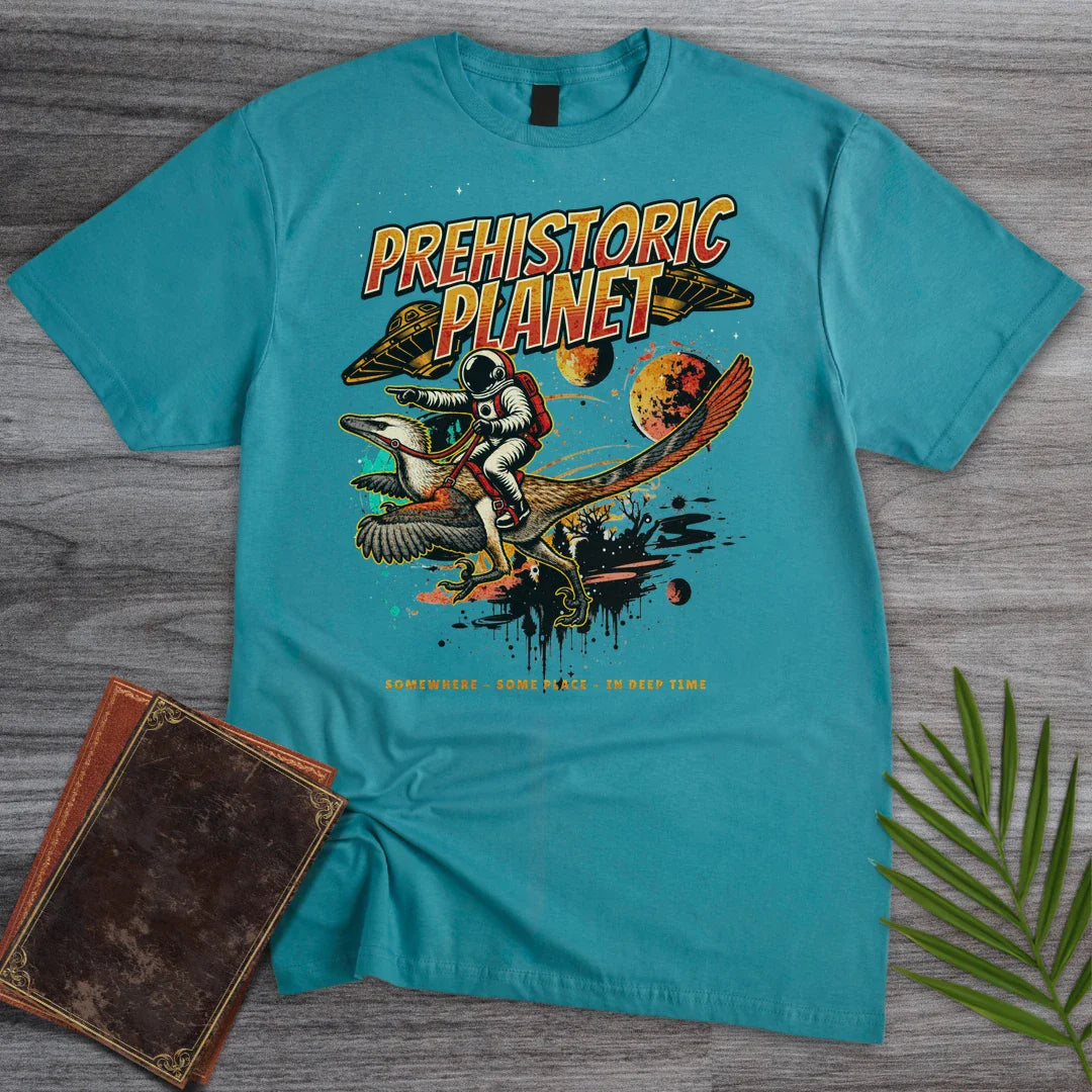 T-Shirt Tropical Blue / S Vintage Prehistoric Planet T-Shirt
