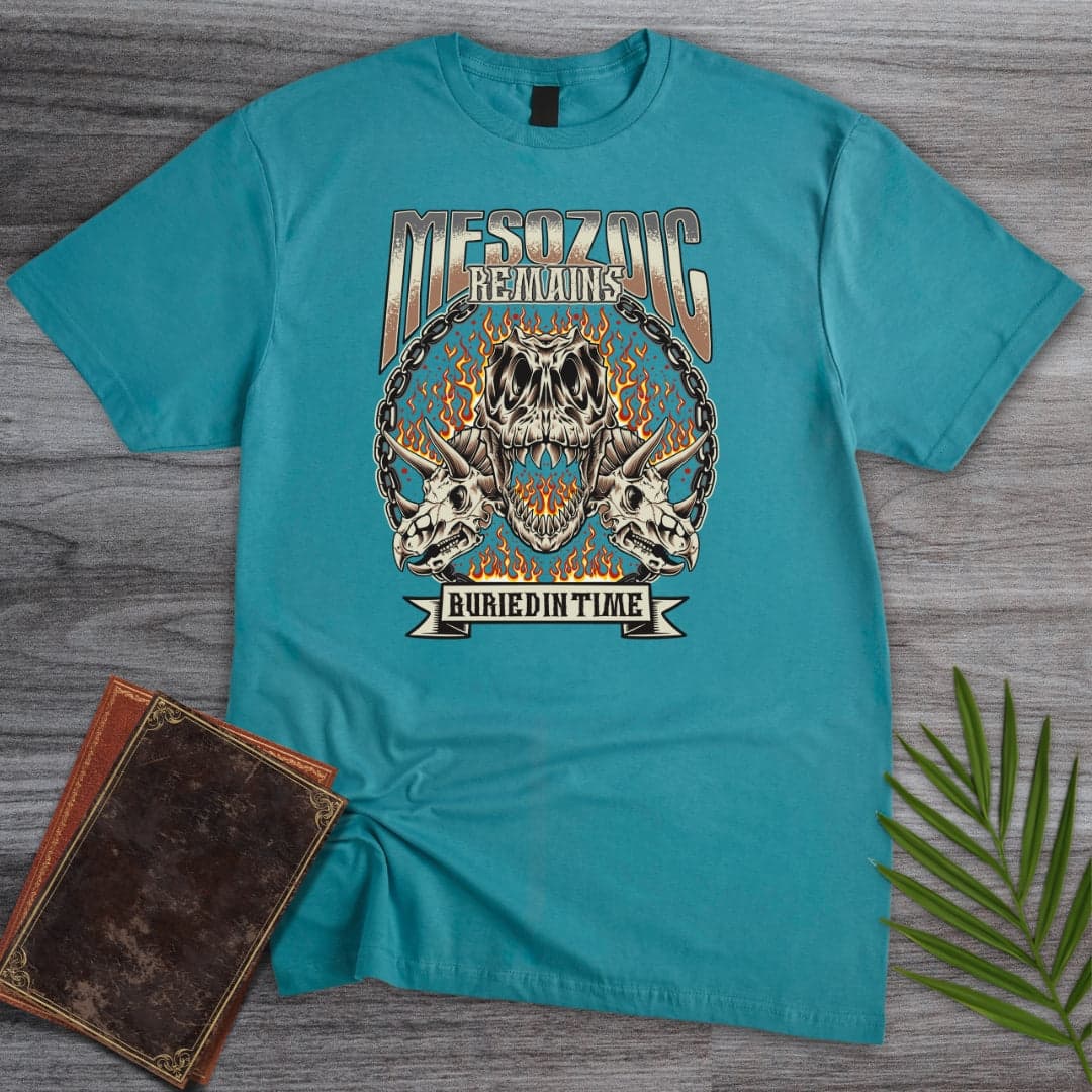 T-Shirt Tropical Blue / S Vintage Streetwear Mesozoic Remains T-Shirt (Akbar Sansa)