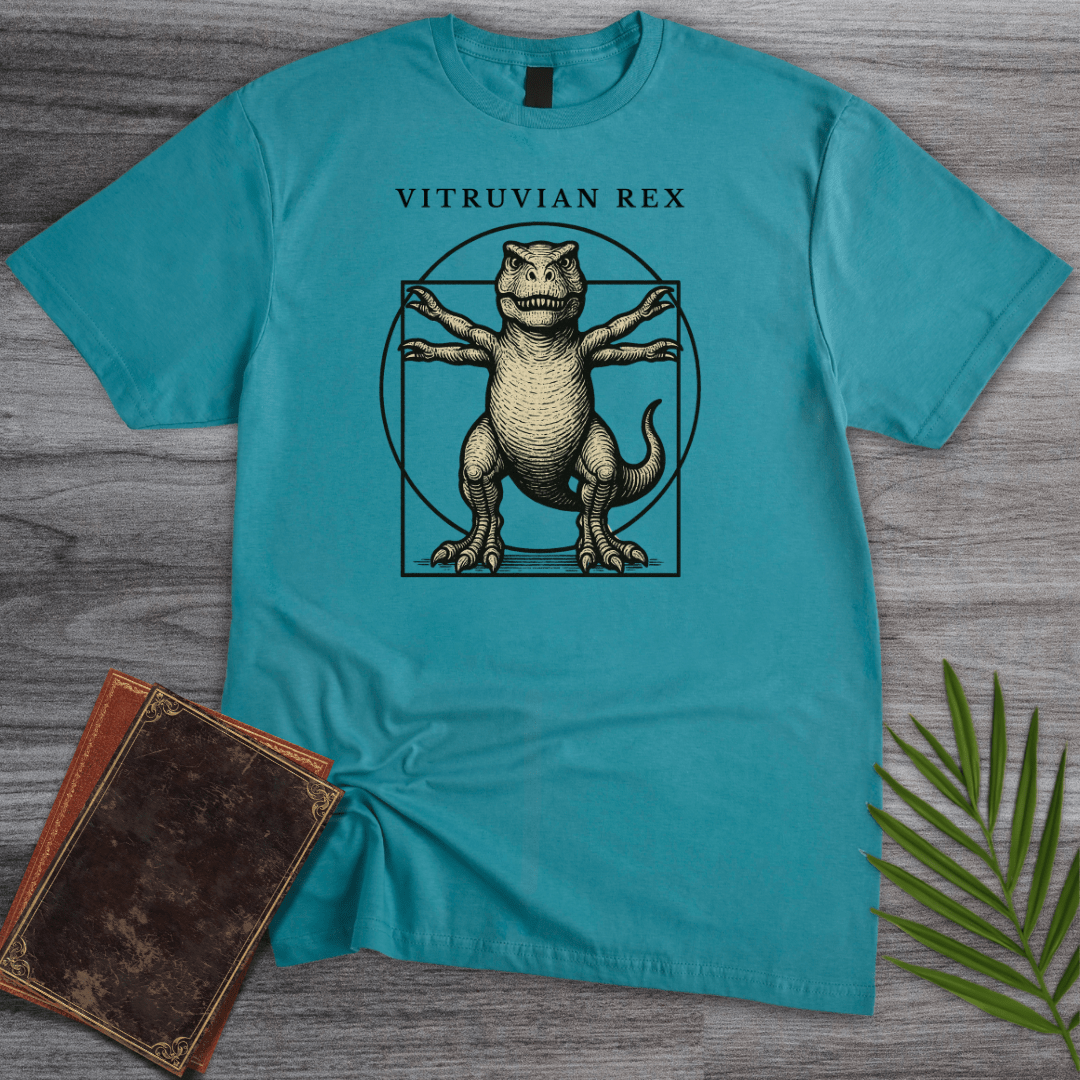 T-Shirt Tropical Blue / S Vitruvian Rex T-Shirt