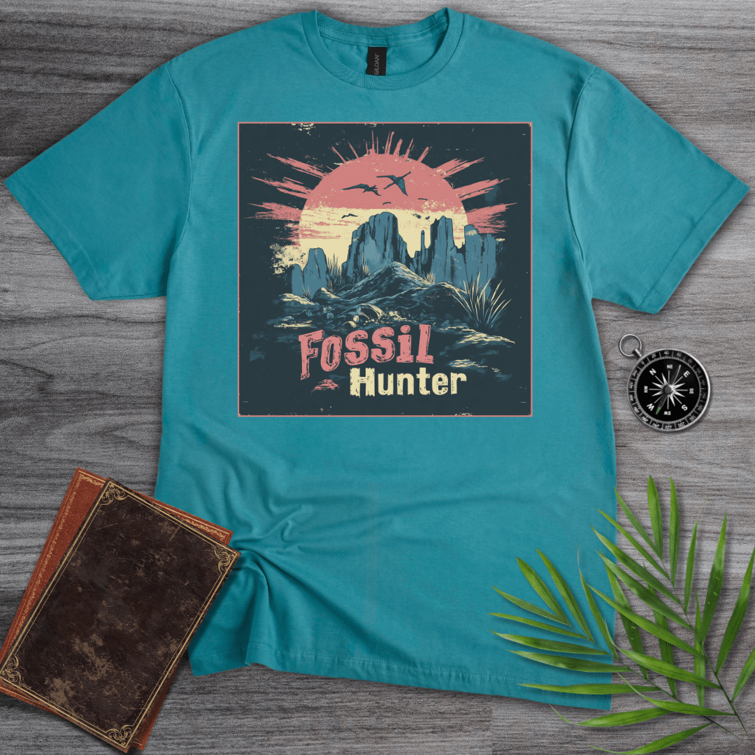 T-Shirt Vintage Blue / S Fossil Hunter Paleontology Environment T-Shirt