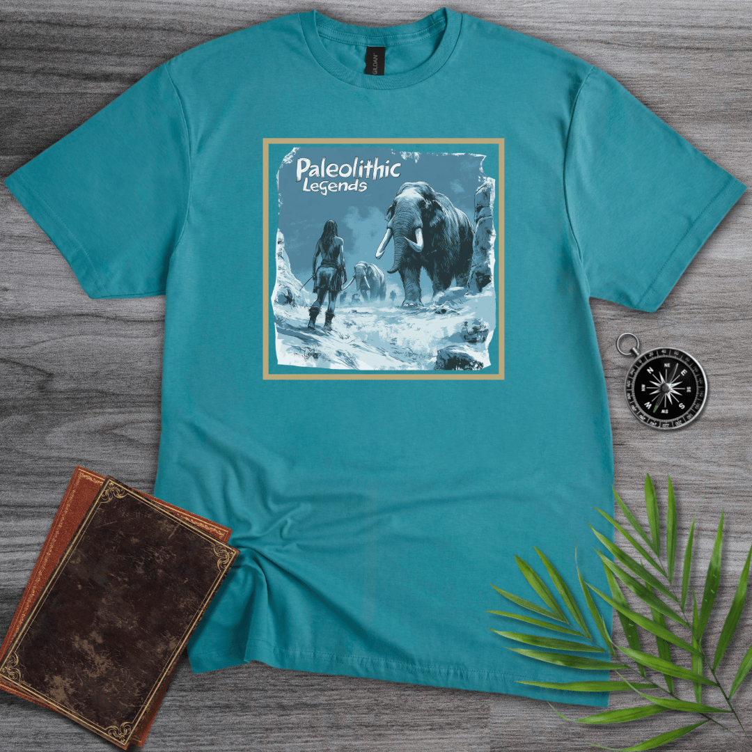 T-Shirt Vintage Blue / S Paleolithic Glacial Hunter T-Shirt