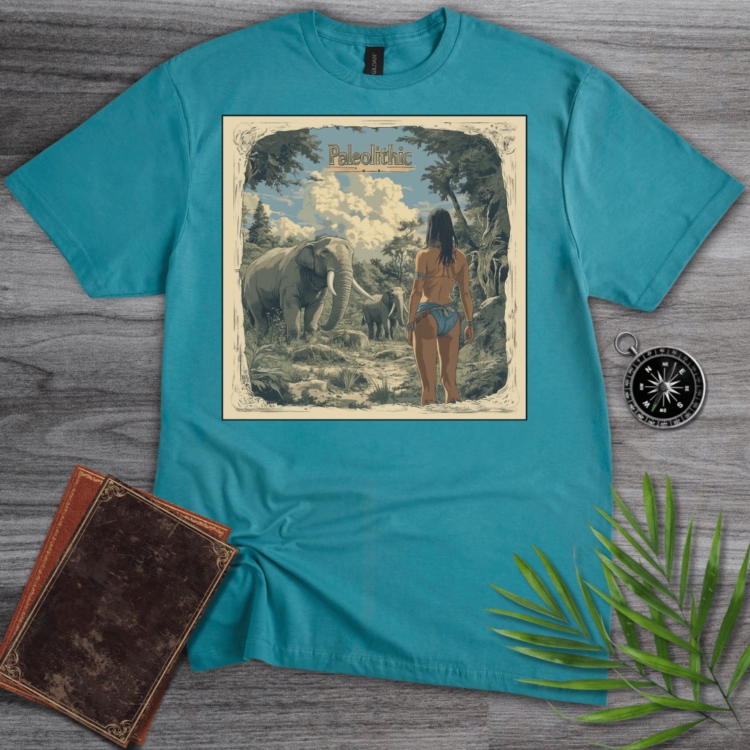 T-Shirt Vintage Blue / S Paleolithic Legends, Prehistoric Living T-Shirt