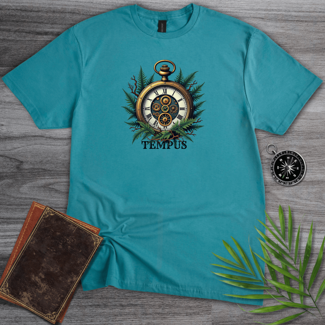 T-Shirt Vintage Blue / S TEMPUS: Steampunk Watch T-Shirt