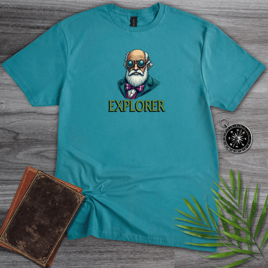 T-Shirt Vintage Blue / S The Steampunk Explorer T-Shirt