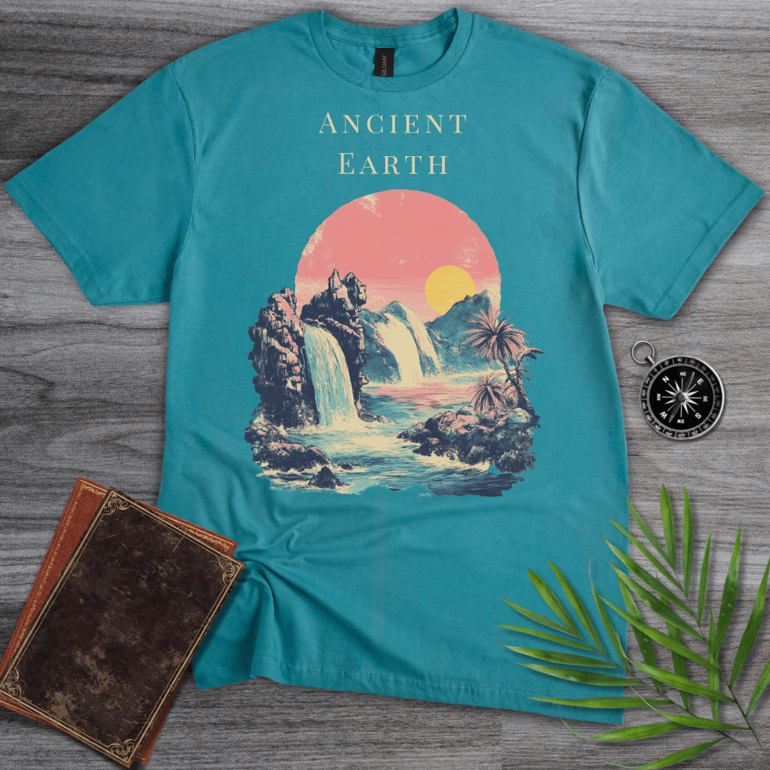 T-Shirt Vintage Blue / S Vintage Ancient Earth Graphic T-Shirt