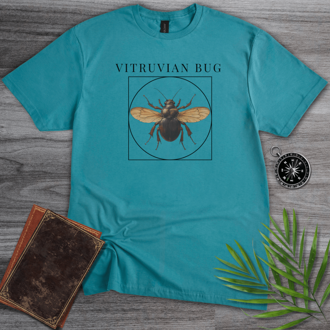 T-Shirt Vintage Blue / S Vitruvian Bug T-Shirt