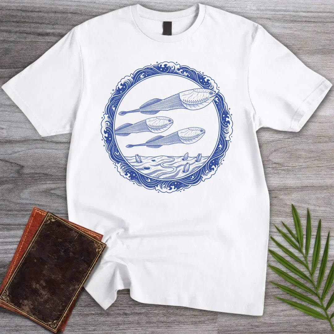 T-Shirt White / M Blue Porcelain Sacabambaspis T-Shirt