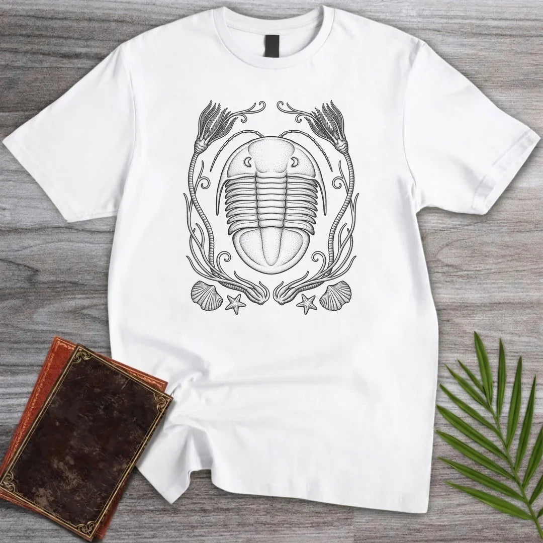 T-Shirt White / M Crinoid Wreath Isotelus T-Shirt