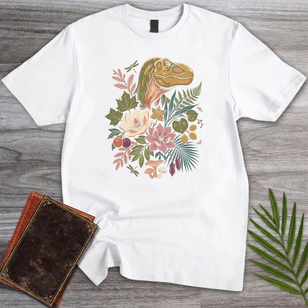 T-Shirt White / M Dark Bouquet T-Rex T-Shirt