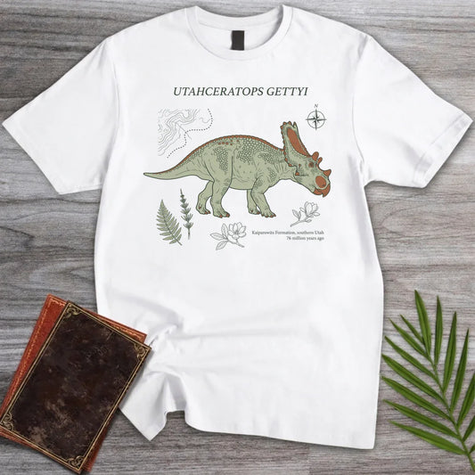 T-Shirt White / M Field Notes Utahceratops T-Shirt