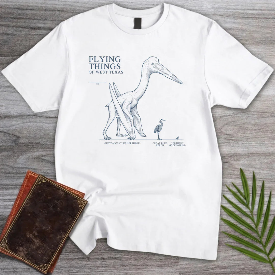 T-Shirt White / M Flying Things Quetzalcoatlus T-Shirt