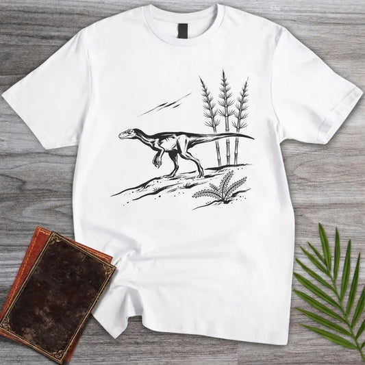 T-Shirt White / M Ink Brush Herrerasaurus T-Shirt