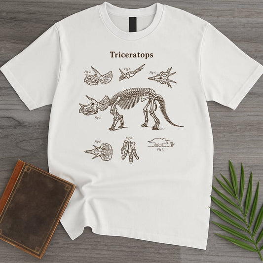 T-Shirt White / S About that Antomy: Triceratops T-Shirt