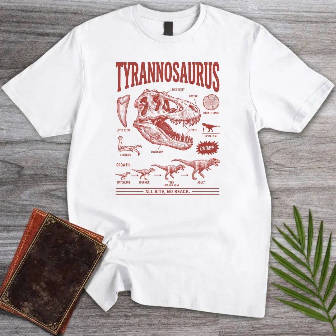 T-Shirt White / S All Bite Tyrannosaurus T-Shirt