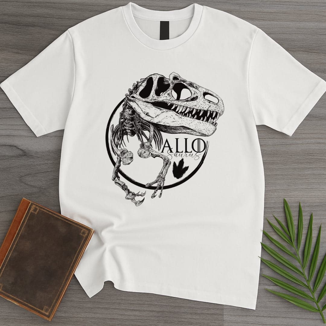 T-Shirt White / S Allosaurus Fossil Step T-Shirt (farkas.art)