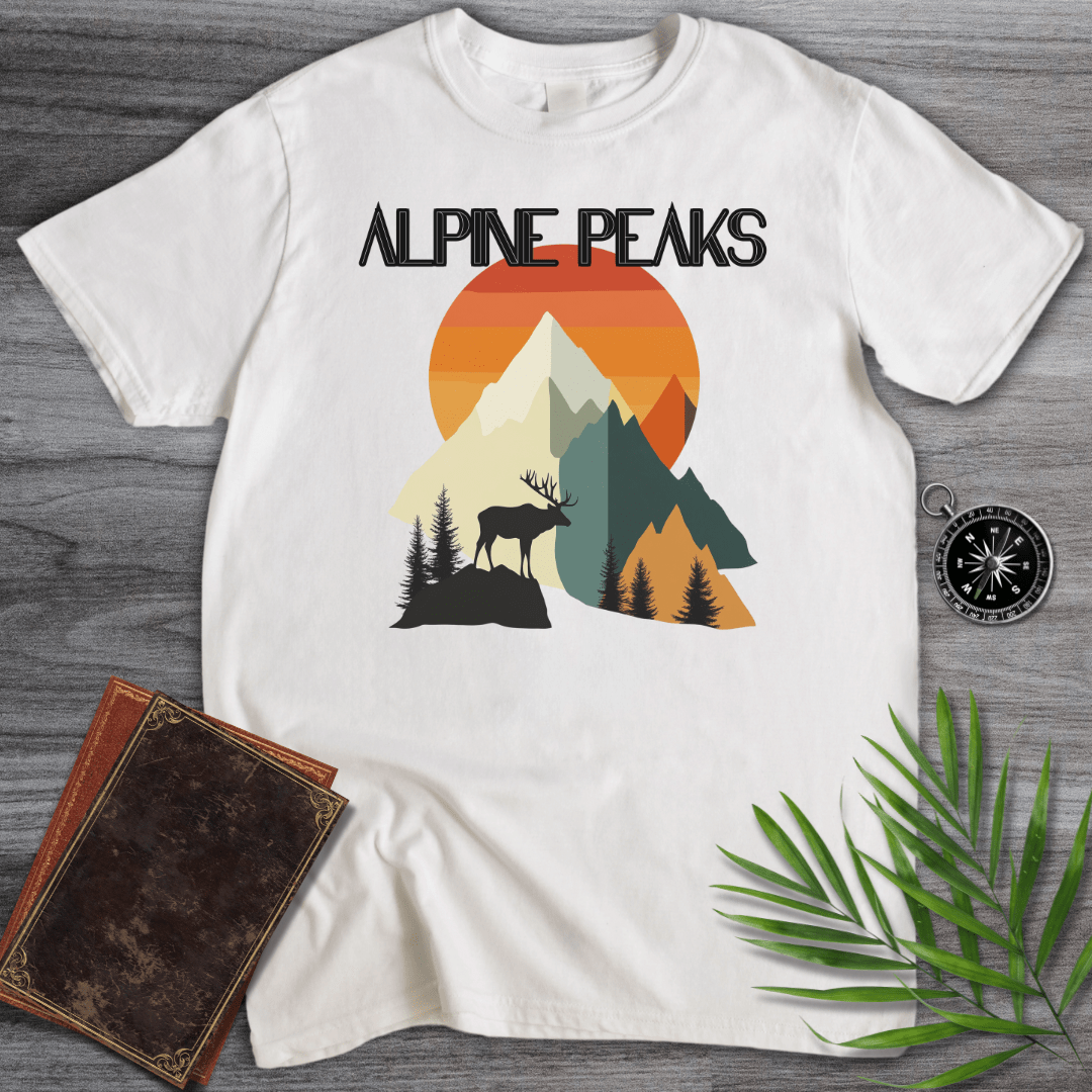 T-Shirt White / S Alpine Peaks Mountain T-Shirt