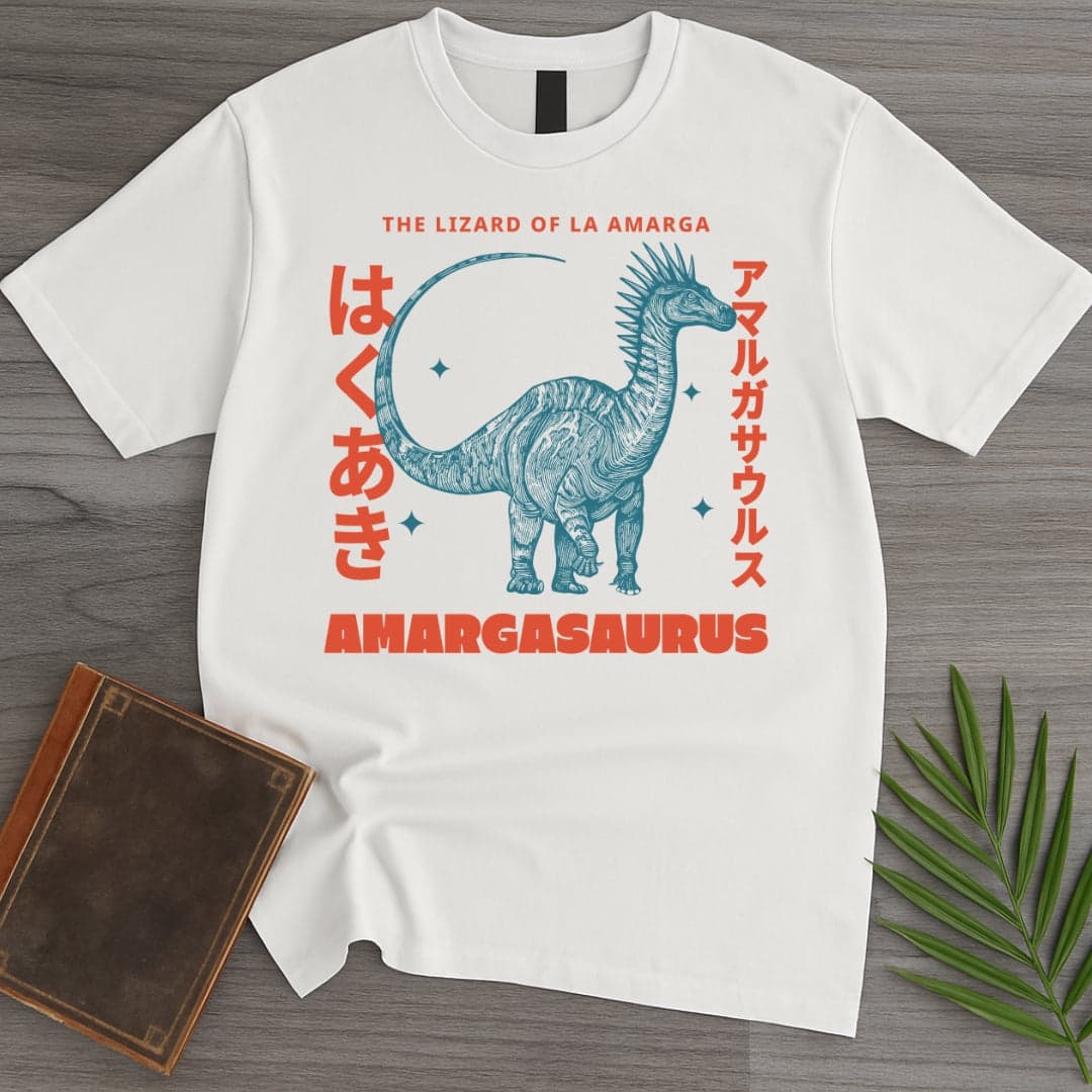 T-Shirt White / S Amargasaurus Japanese Vintage T-Shirt