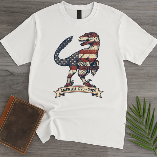 T-Shirt White / S Americas 250th Liberty Talon Deinonychus T-Shirt
