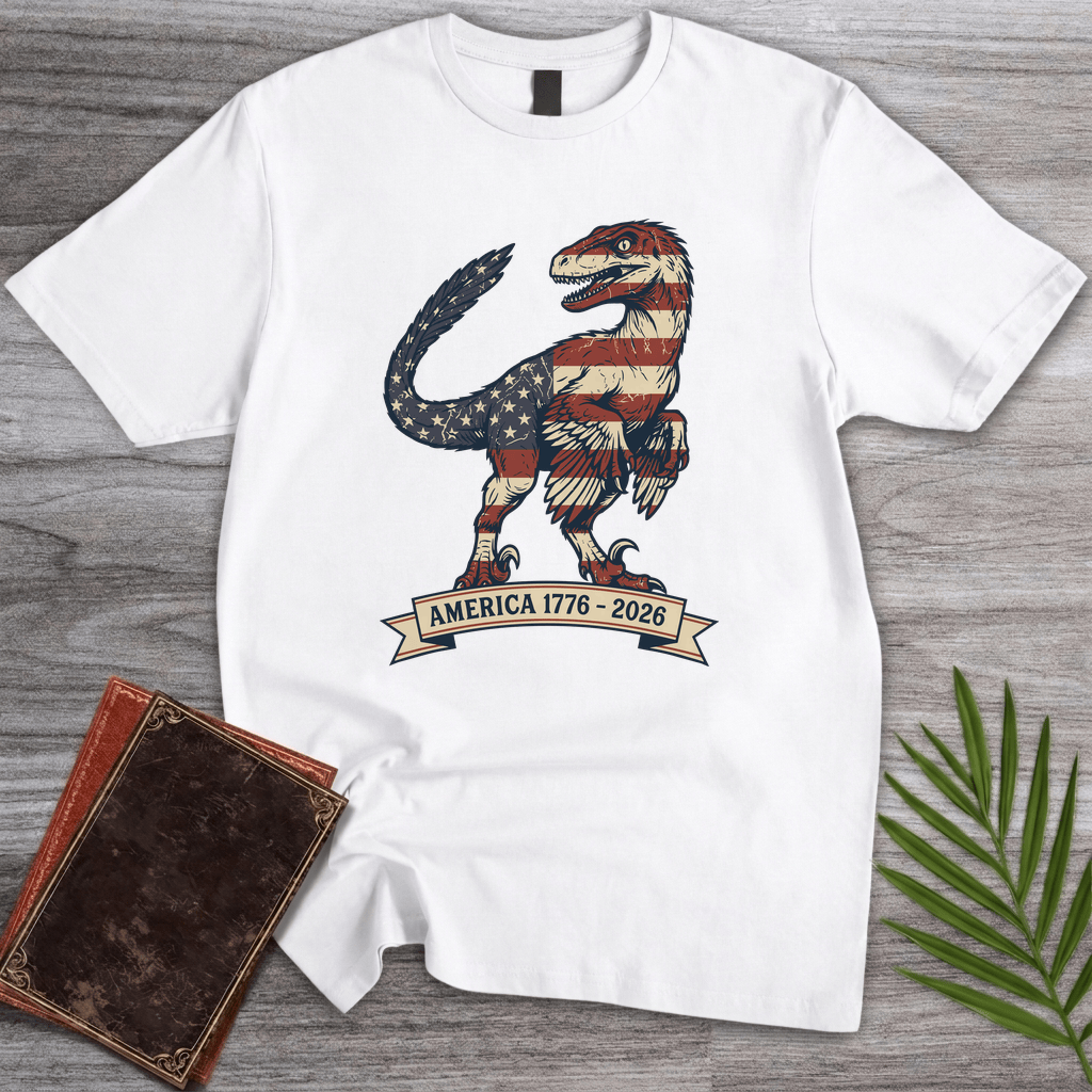 T-Shirt White / S Americas 250th Liberty Talon Deinonychus T-Shirt