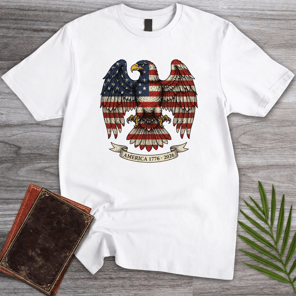 T-Shirt White / S Americas 250th Old Glory Eagle T-Shirt