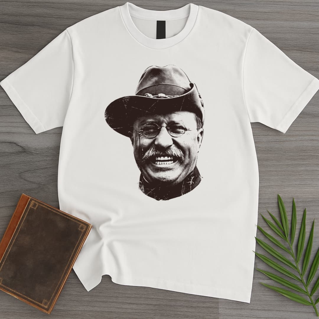 T-Shirt White / S Americas 250th Rugged Roosevelt Portrait T-Shirt