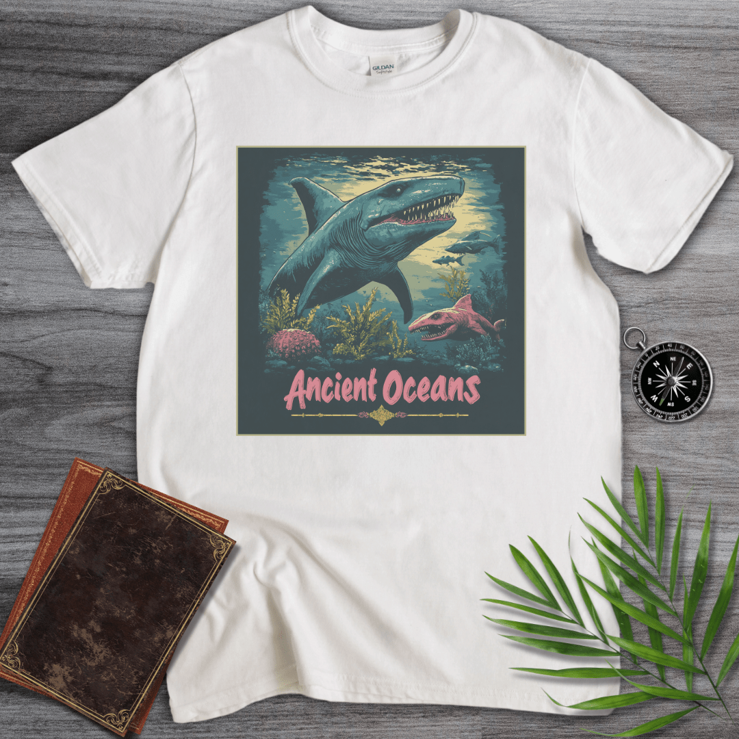 T-Shirt White / S Ancient Ocean's Megalodon T-Shirt