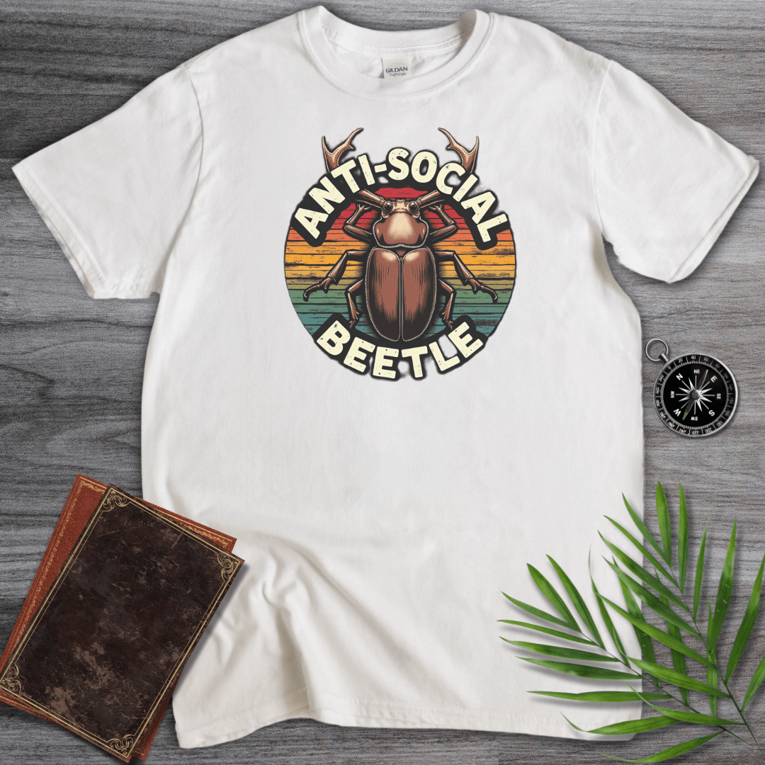 T-Shirt White / S Anti-Social Beetle T-Shirt